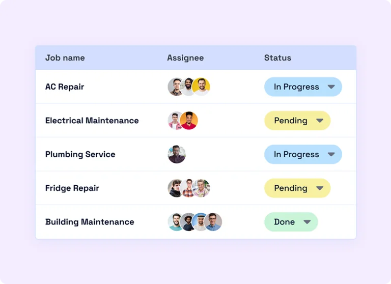 Real-Time Job Status Updates